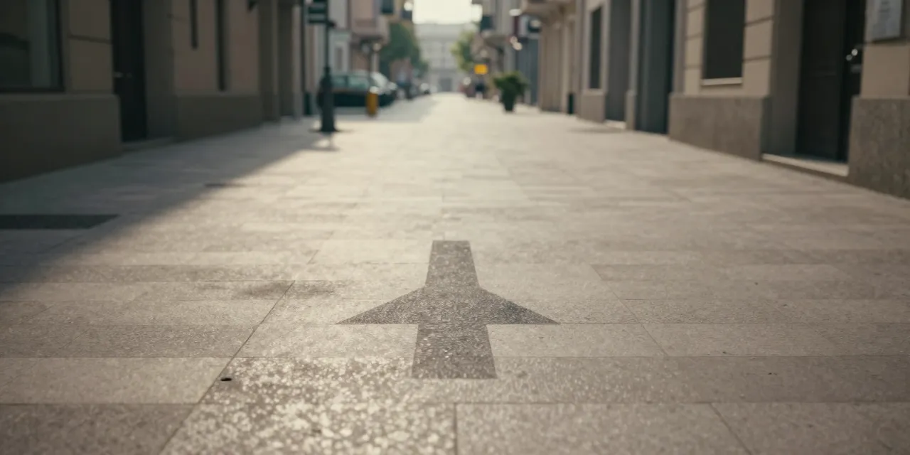 Camino urbano tranquilo con luz suave que transmite punto de partida, dirección y claridad para comenzar una estrategia digital en una entidad local