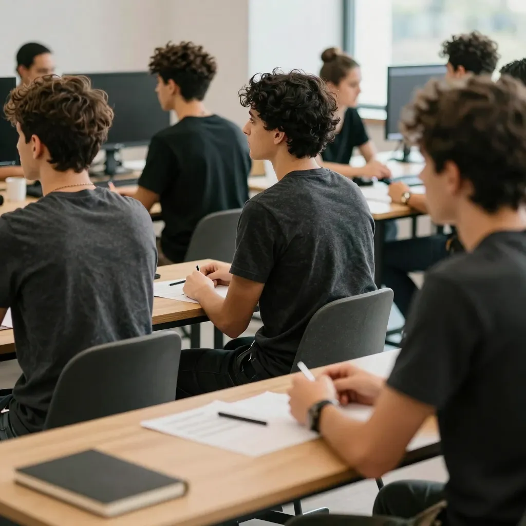 Equipo profesional trabajando de forma colaborativa en un entorno moderno y sobrio que transmite cercanía, claridad y acompañamiento en comunicación institucional